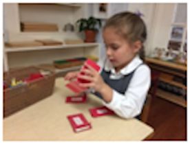 Preschool student with Alphabet