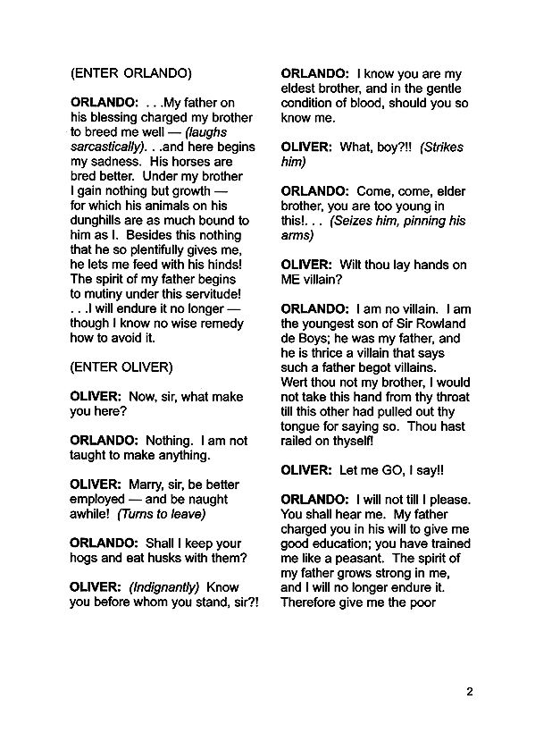 Excerpt — Shakespeare for Children: As You Like It By Alison Futtrell