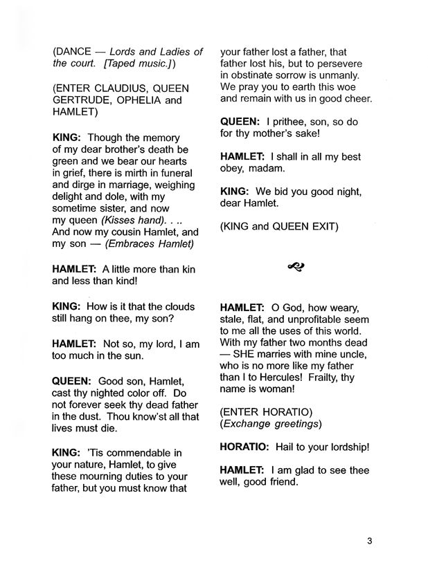 Excerpt — Shakespeare for Children: Hamlet By Alison Futtrell