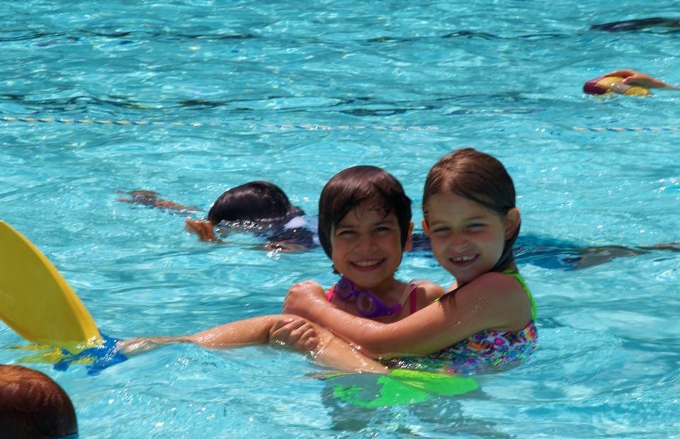 kids in the pool